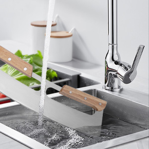 2 Pack Pizza Cutter Rocker with Wood Handles & Protective PP Cover, 14