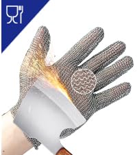 Schwer SlicePro ANSI A9 Cut Resistant Gloves, Food Grade Cutting Glove for Kitchen Food Prep, Mandoline Gloves for Meat Cutting, Oyster Shucking, Fish Fillet Processing, PR1501-G, L