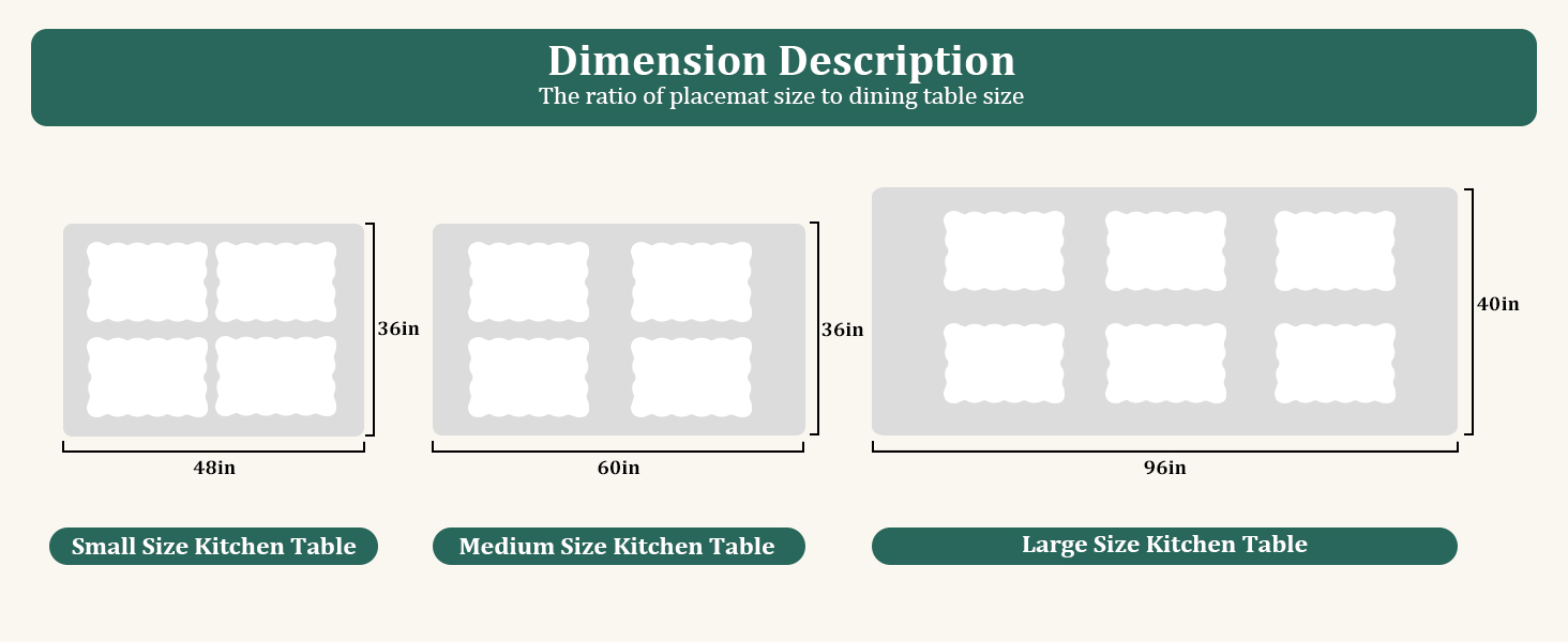 HOMBYS Quilted Placemats Set of 4 Washable-Rectangular Placemats for Kitchen Table-100% Cotton Fabric Rectangular Table Mats-Cotton, (Navy Blue)