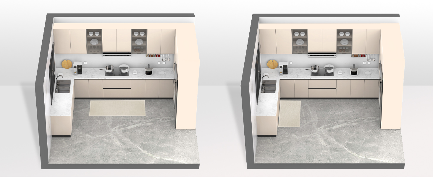 Kitchen Rug, Rubber Non Slip Kitchen Rugs Washable, Absorbent Runner Mat for Floor, Machine Washable Standing Mats for in Front of Sink, Door, Laundry, Entryway, Hallway (Beige, 30