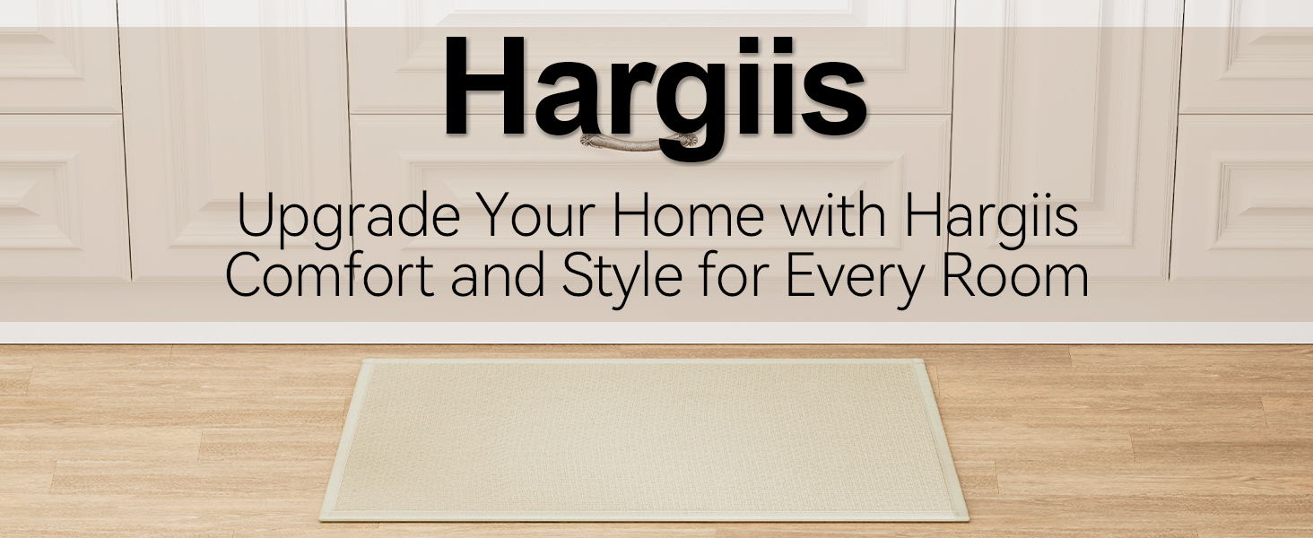 Kitchen Rug, Rubber Non Slip Kitchen Rugs Washable, Absorbent Runner Mat for Floor, Machine Washable Standing Mats for in Front of Sink, Door, Laundry, Entryway, Hallway (Beige, 30