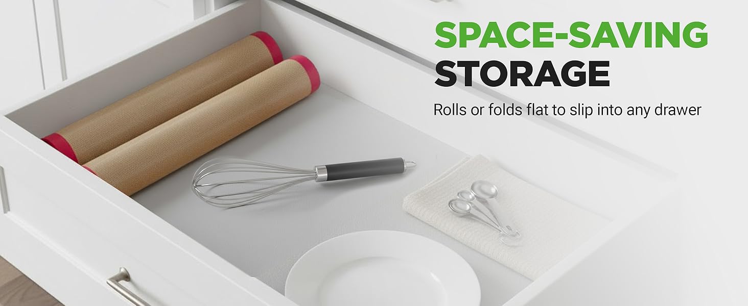 Nutrichef Silicone Baking Mats - 2 Non-stick Food-Grade Silicone Mats - Perfect for Full Baking Pans 24.4 x 16.5 IN - Oven-safe Up to 480 Degrees F - Suitable for Ovens, Freezers, & Dishwashers - Red