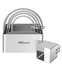 ALLTOP Circle Biscuit Cutter Set –Stainless Steel Baking Supplies for Effortless Round Cookie Shaping, Pastry & Fondant Tool Creation–Precise Cut Kitchen Utensil for Sandwich, Scone, Donut -3PC Round