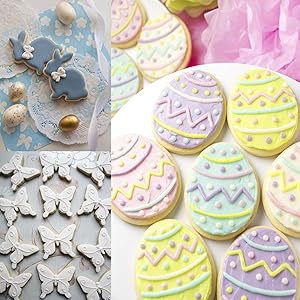 Easter Cookie Cutter Set - 12 Pieces Stainless Steel Cookie Cutters for Baking