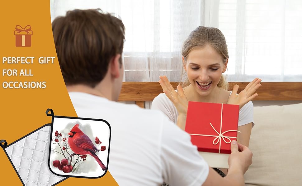 Blue Octopus Butterfly Pot Holder Set of 2,Heat Resistant Potholders Oven Hot Pads for Kitchen Cooking Baking BBQ