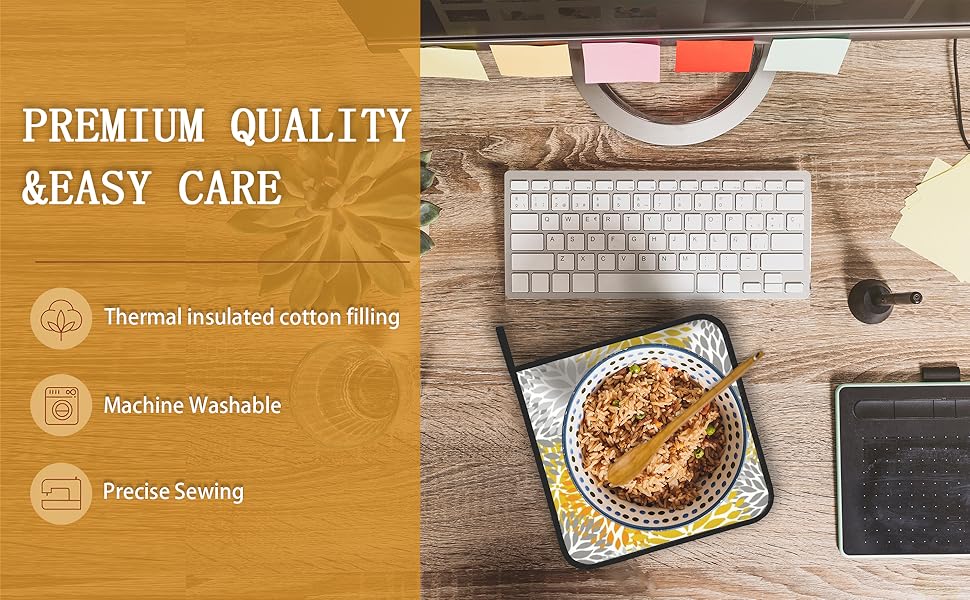 Fantasy Green Dragonfly Pot Holder Set of 2,Heat Resistant Potholders Oven Hot Pads for Kitchen Cooking Baking BBQ