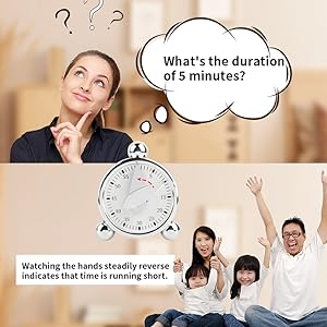 Kitchen Timers for Cooking Seniors 60 Minute Mechanical Kitchen Timer Loud Alarm Clock for Cooking Baking No Batteries Needed Visual Timer Ideal for Kitchen Management Precise Cooking Timing 1 Pack