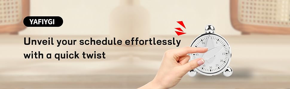 Kitchen Timers for Cooking Seniors 60 Minute Mechanical Kitchen Timer Loud Alarm Clock for Cooking Baking No Batteries Needed Visual Timer Ideal for Kitchen Management Precise Cooking Timing 1 Pack