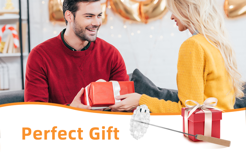 IMIKEYA Rosettes Timbale Set Aluminum Waffle Mold with Wooden Handle Ravioli Empanada Press Mold Bunuelos Cookie Homemade Frying Kitchen Gadgets