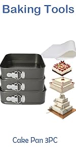 Non-stick Cake Pan, Heavy Duty Carbon Steel Fluted Tube Round Baking Pan,Pound Cake Pan, Buntz Tube Bakeware Mold, Baking Mold for Jello,Gelatin,Chocoflan,Flan