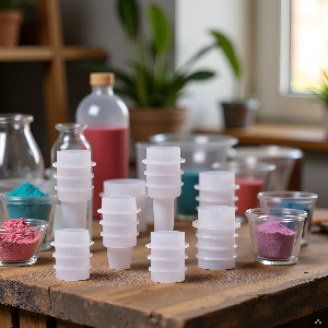 5Pcs White Cork Cover Bottle Stopper Silicone Mold,Crystal Epoxy Wine Bottle Stopper Mold,Reusable Beverage Bottle Stoppers Silicone Molds,Wine Stoppers and Pourers