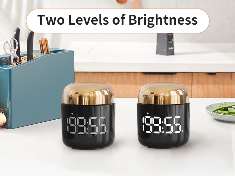 Digital Kitchen Timer,Countdown Countup Timer with Large LED Display Volume Adjustment,Timer for Cooking, Classroom Time for Kids and Teachers. (Gold)