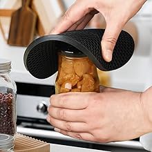 homEdge Silicone Trivets Mat, 6 Packs Multipurpose Non Slip Heat Resistant Pot Holder-Assorted Color