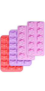 homEdge Silicone Trivets Mat, 6 Packs Multipurpose Non Slip Heat Resistant Pot Holder-Assorted Color