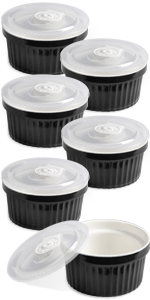 homEdge Silicone Round Trivets, 6 Pack Heat Resistant Non Slip Pot Holders-Black, 7x0.24x7 inches, Food Grade Silicone, Honeycomb Surface Design, Dishwasher Safe, Multipurpose Kitchen Utensil