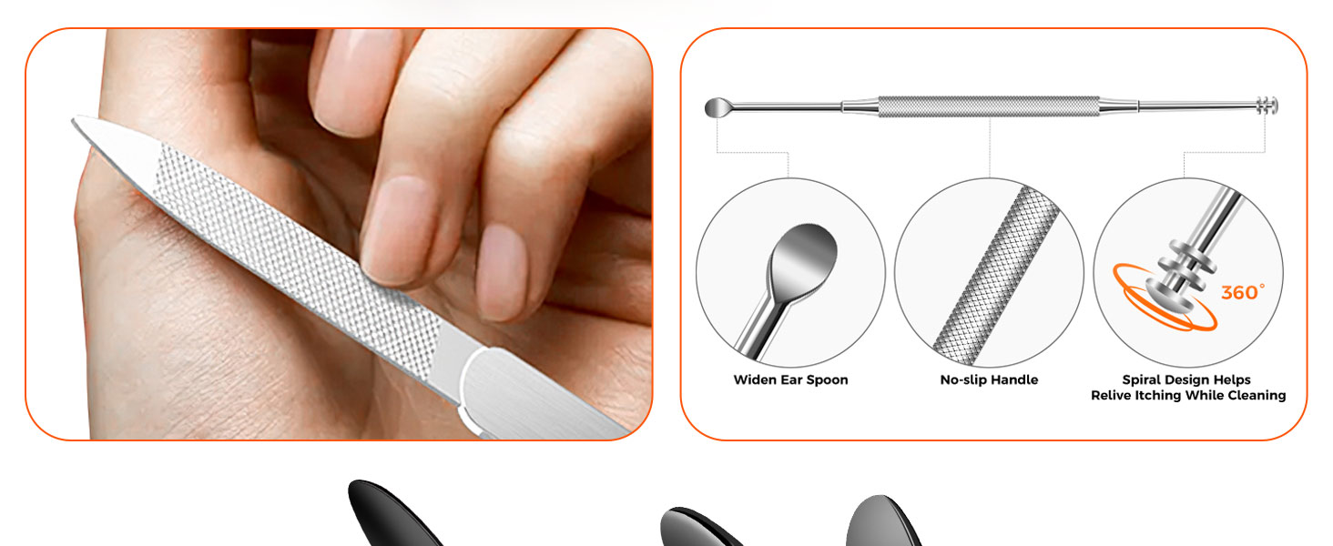 Toenail Clippers for Thick Toenails for Seniors, Angled Head Long Handled Toe Nail Clippers for Men with Wide Jaw Opening, Heavy Duty Large Finger Nail Clippers Adult Cutter with Catcher, Black