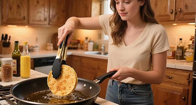 Stainless Steel Classic Kitchen Serving Food Party Gold Tongs 9