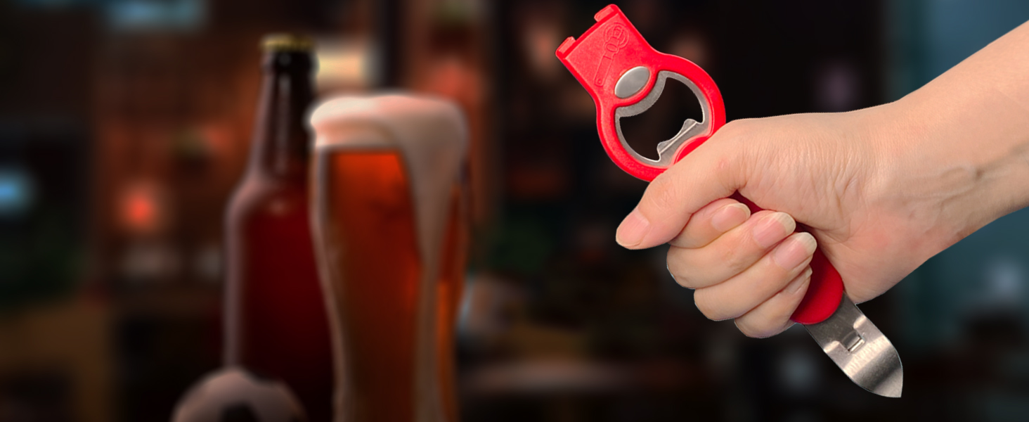 3-in-1 Magnetic Bottle and Can Opener for Refrigerator, Stainless Steel Manual Can Punch Opener for Liquid with Cap Catcher, Stick to Fridge for Easy Storage, Can Tapper Church Key with Magnet (Black)