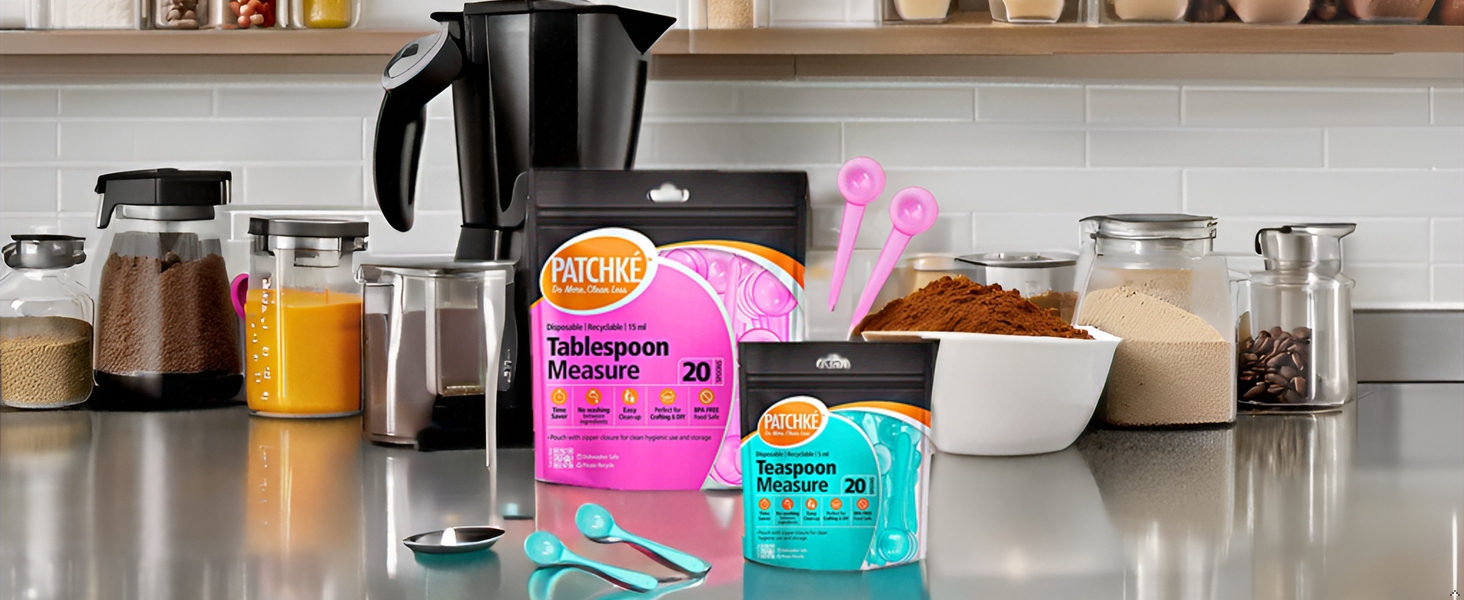 40-Pack Plastic Measuring Spoons Set – 20 × Teaspoons + 20 × Tablespoons, Small Scoops for Coffee, Baby Formula, Protein Powder, Spices, Pet Food & Kitchen Use