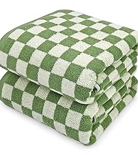 Jacquotha Wash Cloths Checkered 4 Pack 4 Colors - Cotton Washcloths for Face Body, 13 x 13 Inches Daily Cleansing Kitchen Towels