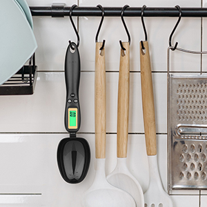 Mafiti Digital Measuring Spoon, Electronic Adjustable Measuring Spoon Scale 500g / 0.1g High Precision for Kitchen Gadgets Daily Meals Pet/Dog Food Measuring Scoop