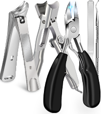 German Nail Clippers for Men Thick Nails with Catcher, Large Toenail Clippers for Seniors with Wide Opening, Heavy Duty Long Handle Fingernail Clipper Sharp Nail Cutter Gifts for Men Women, Black