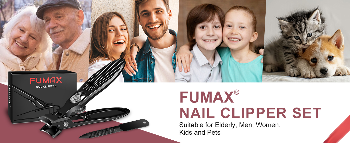 German Nail Clippers for Men Thick Nails with Catcher, Large Toenail Clippers for Seniors with Wide Opening, Heavy Duty Long Handle Fingernail Clipper Sharp Nail Cutter Gifts for Men Women, Black