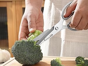Heavy Duty Poultry Shears That Come Apart, All Purpose Kitchen Shears for Food,3Cr14 Fully Forged Stainless Steel Sharp Blades for Chicken,Meat,Seafood,Herbs Kitchen Scissors