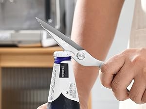 Heavy Duty Poultry Shears That Come Apart, All Purpose Kitchen Shears for Food,3Cr14 Fully Forged Stainless Steel Sharp Blades for Chicken,Meat,Seafood,Herbs Kitchen Scissors