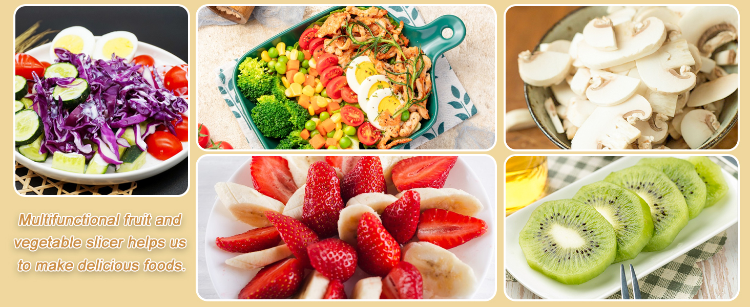 Tulobi 2-Piece Fruit Slicer Set, Stainless Steel, Mini Cup Slicer, Quick Salad Maker, Creative Kitchen Gadget (Navy Blue + Cyan)