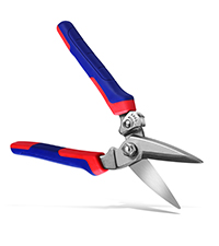 Kitchen Scissors, 9-Inch Heavy Duty Multipurpose Food Cutting Shears, Detachable Dishwasher Safe, Sharp Serrated Blade, Ergonomic Non-Slip Handle for Food, Meat, Herbs, Black