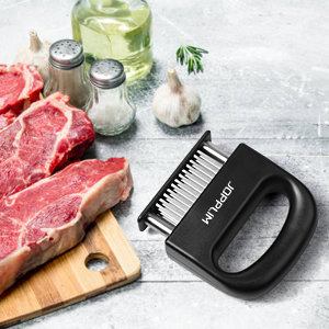 Meat Tenderizer, With 48 Stainless Steel Ultra Sharp Needle Blades, Meat Poultry Tenderizer, for Tenderizing Beef, Pork, Turkey, Fish, Cooking Tool Best for Tenderizing, Marinade, BBQ