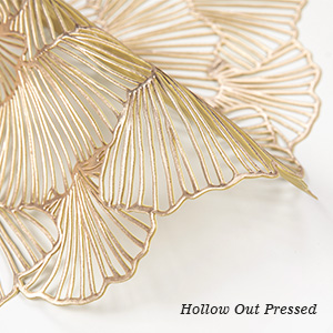 Round Placemats Pressed Vinyl Metallic Flower Place Mats Set of 6 Heat Resistant Dining Table Mats Gold Placemat for Wedding Party Kitchen Decorations