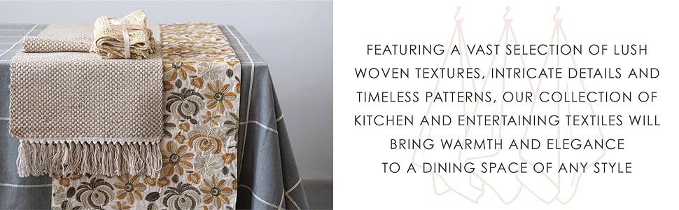 Creative Co-Op Handmade Wool Felt Ball Square Trivet,Yellow, Orange and Cream