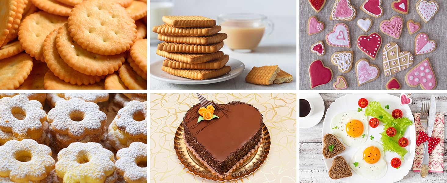 ALLTOP Round Biscuit Cutters with Handle, Stainless Steel Baking Essential Tool for Effortless Circle Cookie Shaping,Pastry,Cake Decoration Creation–Precise Cut for Dumpling,Scone, Donut-5 Pcs