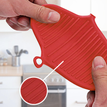 NEPAK 2 Pairs Oven Mitts Heat Resistant,Mini Silicone Oven Gloves,Pinch Grips Mitts Potholder for Kitchen Cooking & Baking (Red and Blue)