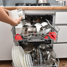 NEPAK 2 Pairs Oven Mitts Heat Resistant,Mini Silicone Oven Gloves,Pinch Grips Mitts Potholder for Kitchen Cooking & Baking (Red and Blue)