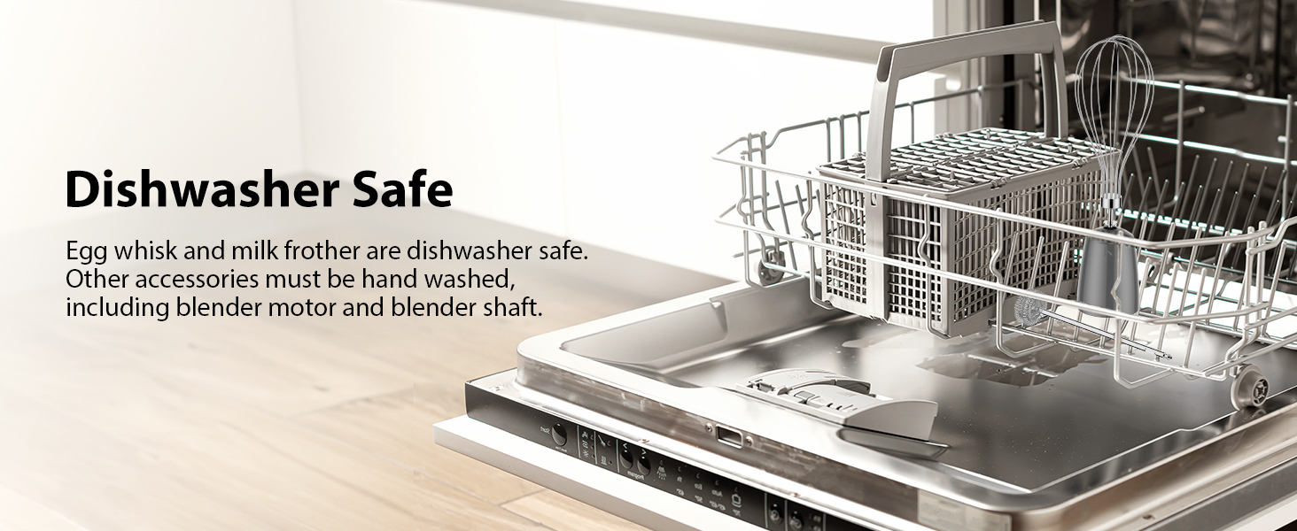 KOIOS Immersion Blender, 1000W Anti-scratch 3-in-1 Hand Blender, Upgraded 12 Speed Stainless Steel Blade Stick Blenders with Turbo Mode, Whisk and Milk Frother, Non-BPA