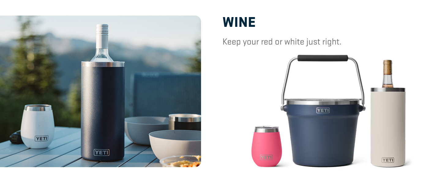 YETI Rambler 20 oz Cocktail Shaker, Stainless Steel, Vacuum Insulated, Big Wave Blue