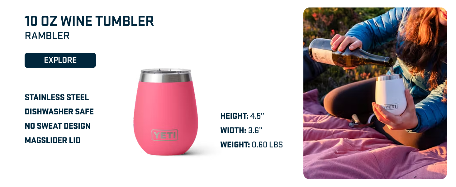 YETI Rambler 20 oz Cocktail Shaker, Stainless Steel, Vacuum Insulated, Big Wave Blue