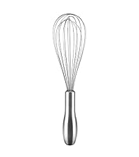 304 stainless steel dough whisk, Dishwasher Safe Danish Dough Whisk, Dutch Bread Whisk for Sourdough, Pizza, Pastry, Cake Batter, 12-inch sourdough tools