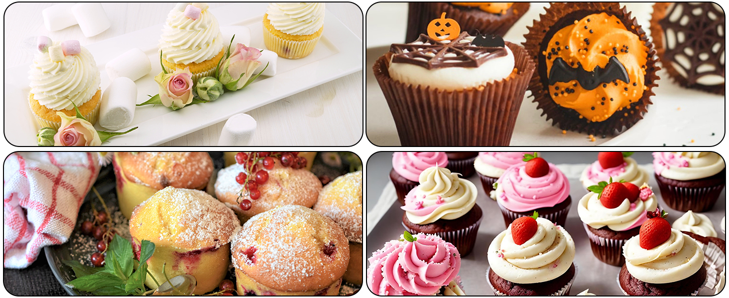 Mini Muffin Pan, Premium Small Cupcake Pans, Carbon Steel 12-Cup Muffin Tin, Versatile Non-Stick Bakeware