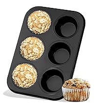 Mini Muffin Pan, Premium Small Cupcake Pans, Carbon Steel 12-Cup Muffin Tin, Versatile Non-Stick Bakeware