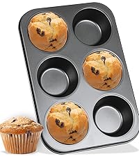 Mini Muffin Pan, Premium Small Cupcake Pans, Carbon Steel 12-Cup Muffin Tin, Versatile Non-Stick Bakeware