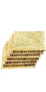 Glass Beads Coasters for Drinks - 12 Pcs Round 4 inch Drink Coaster Thick Absorbent Heat-Resistan - Used for Cold Hot Beverages Glasses Mugs Cups Plants Apartment Decor Bar Table - ALPHA Living HOME