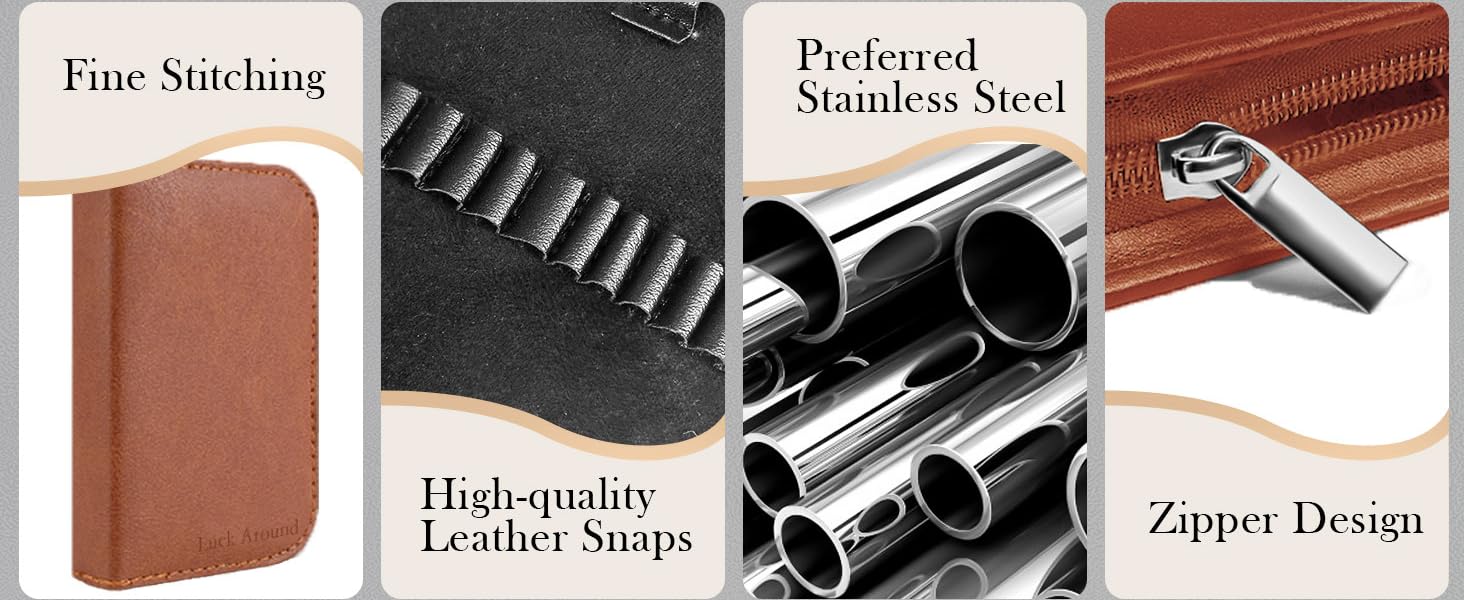 Nail Clippers Set, 26 Piece Manicure Set & Pedicure Kit, Stainless Steel Fingernail & Toenail Clipper Cutters, Professional Nail Care Tools with Luxurious Travel Case for Men and Women, Black