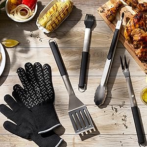 HENCKELS Meat Digital Thermometer, Instant Read BBQ Thermometer with Foldable Probe, Backlit Display and °C/°F Button, Grill Thermometer for Cooking, Smoking, Grilling & Turkey