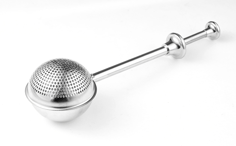 Flour Sifter, Stainless Steel Flour Sifter for Baking, One Handed Operation Baking Sifters, Great Flour Sieve Bakers Dusting Wand for Quick Sifting Cakes and Spices XVBITOR