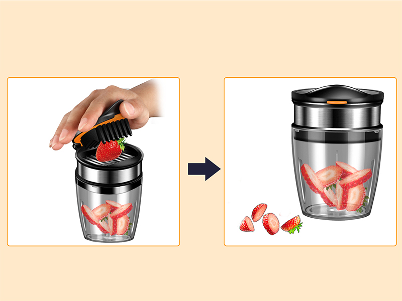 2026 Upgraded Strawberry Slicer, Fruit Slicer Cup for Eggs, Banana,Kiwi, Stainless Steel Strawberry Cutter, Dishwasher Safe, Quickly Makes Fruit & Veggie Salad - Must Have Kitchen Gadget
