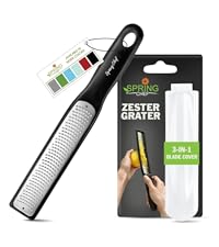 Spring Chef Extra Large Cookie Scoop, 18/8 Stainless Steel Melon Baller Scoop, Spring Loaded Trigger Release for Cookie Dough, Ice Cream, Meatball, Cupcake, 5.5 tablespoon (tbsp) portion, #10, Black